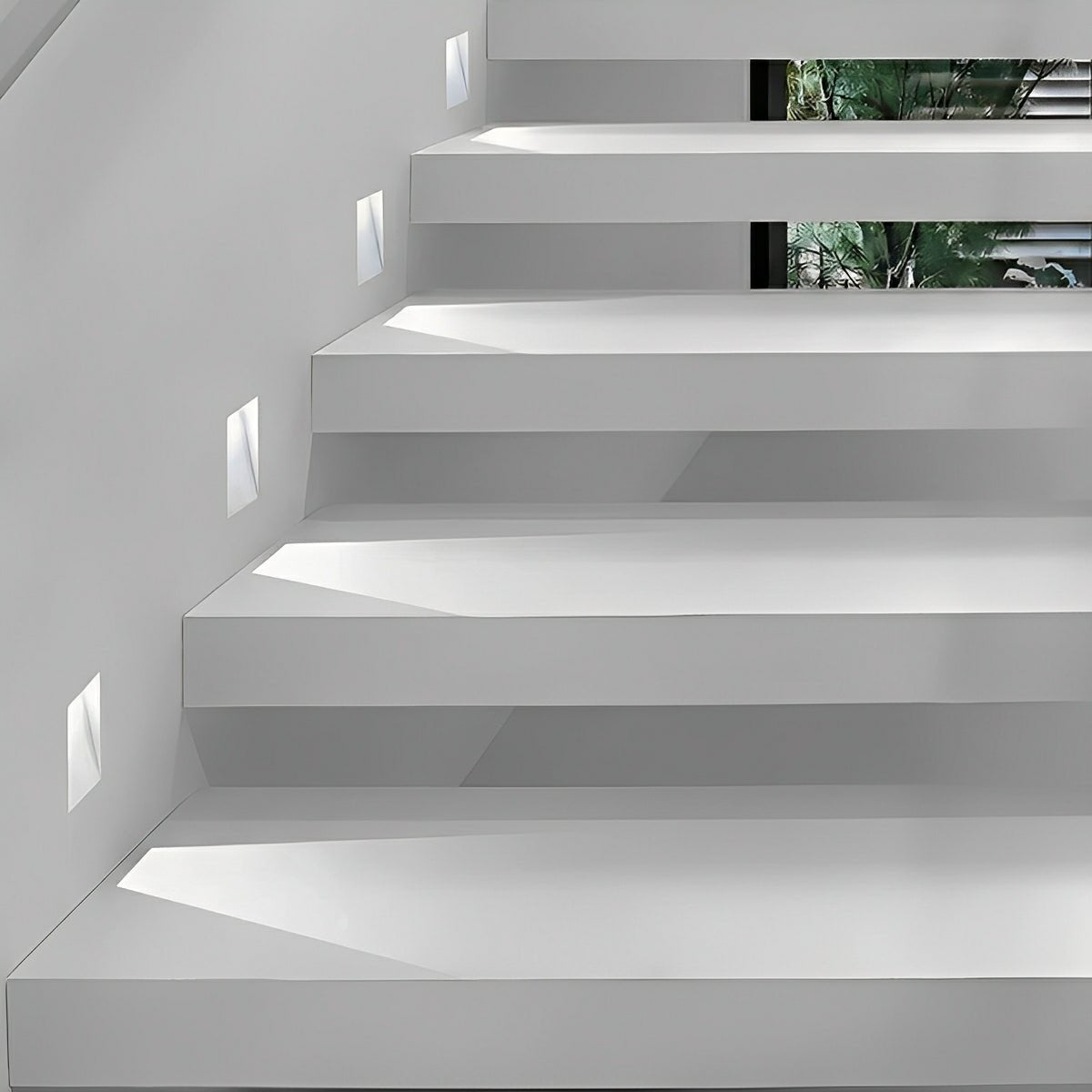 Minimalist LED Wall Sconce – White, Rectangular Design with Motion Sensor for the Hallway or Bedroom