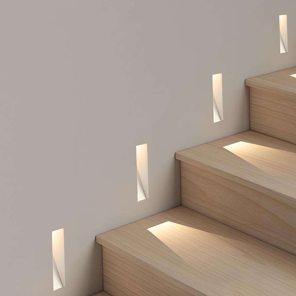 Minimalist LED Wall Sconce – White, Rectangular Design with Motion Sensor for the Hallway or Bedroom