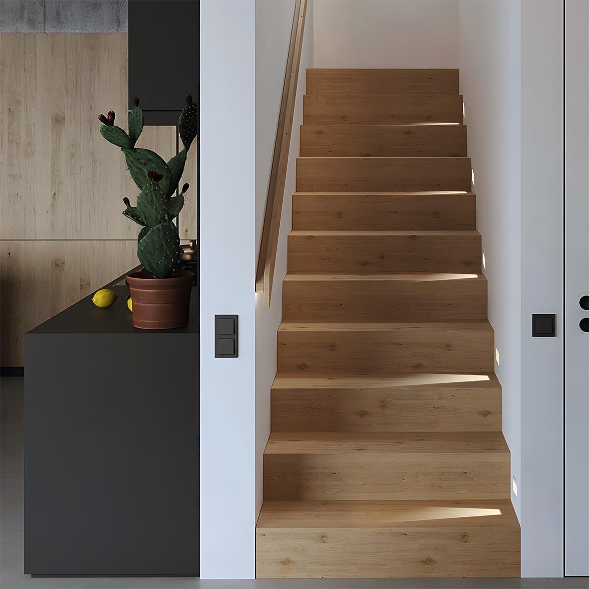 Minimalist LED Wall Sconce – White, Rectangular Design with Motion Sensor for the Hallway or Bedroom