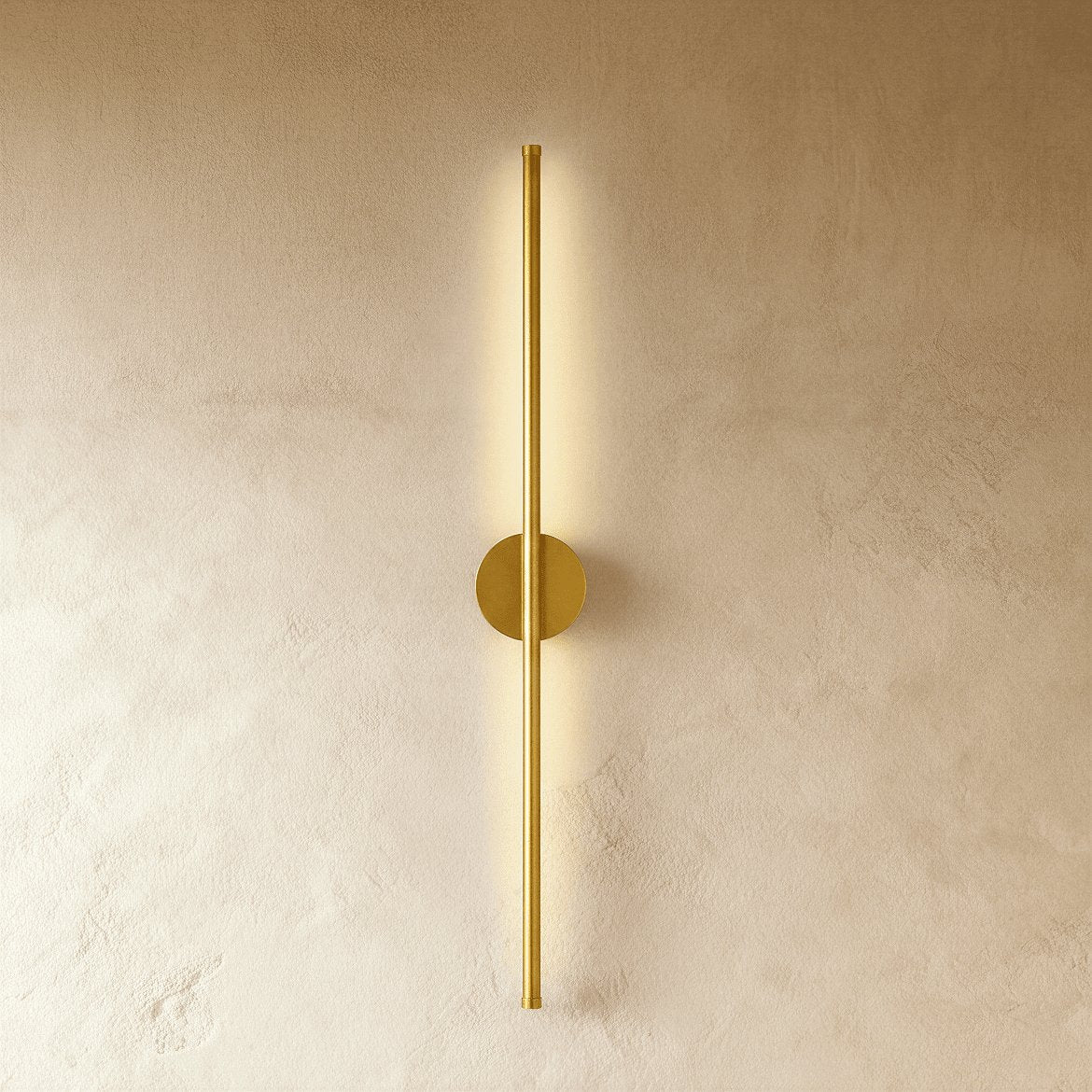 Modern Aluminum Wall Lamp Offset Rod LED Back