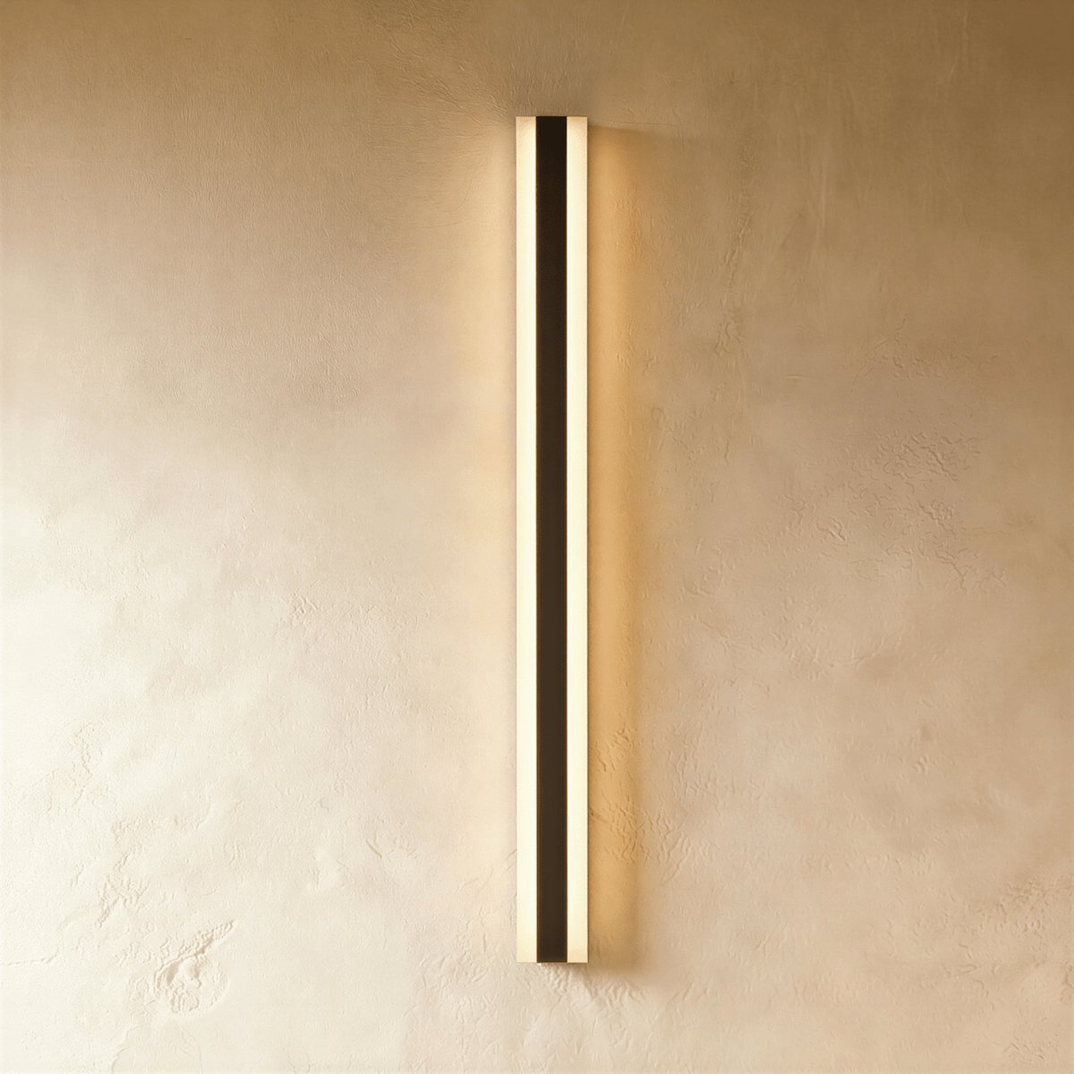 Modern Metal Outdoor Wall Lamp Dual Vertical Panels Angle