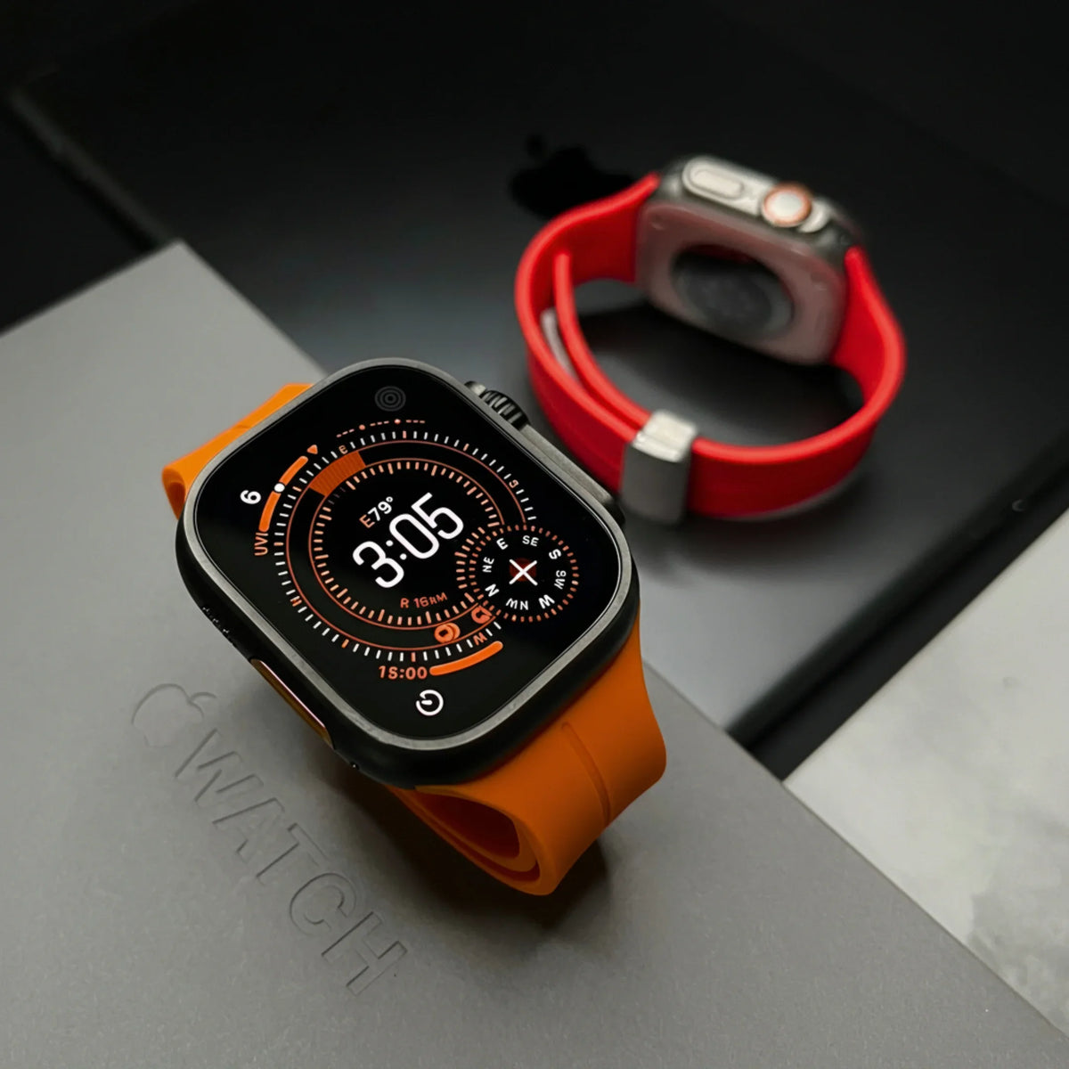Bracelet Montre Connectée en Silicone, Fermoir Papillon Magnétique