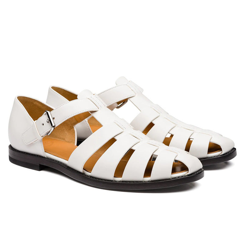 Sandales Homme Été Bout Fermé à Boucle Réglable