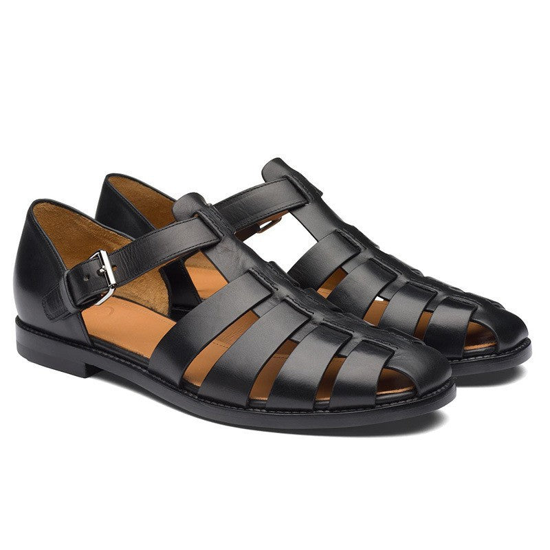 Sandales Homme Été Bout Fermé à Boucle Réglable