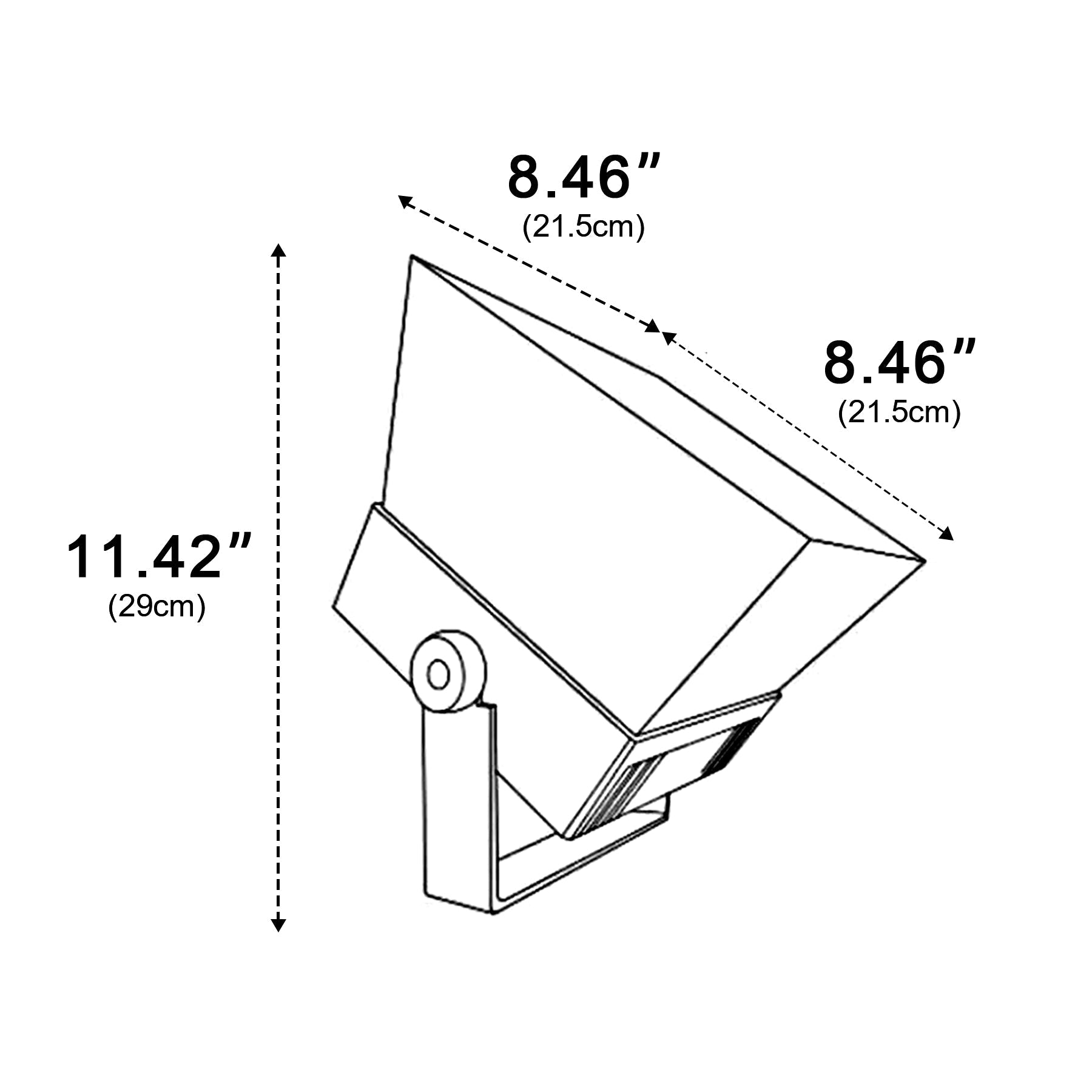 Outdoor LED Floodlight – Gray, Waterproof RGB Garden Lighting for Patios or Gardens
