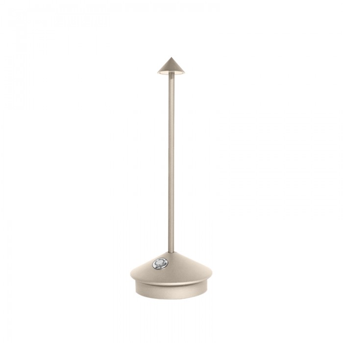 Wireless LED Table Lamp – White and Gold, Modern Design for the Living Room or Patio