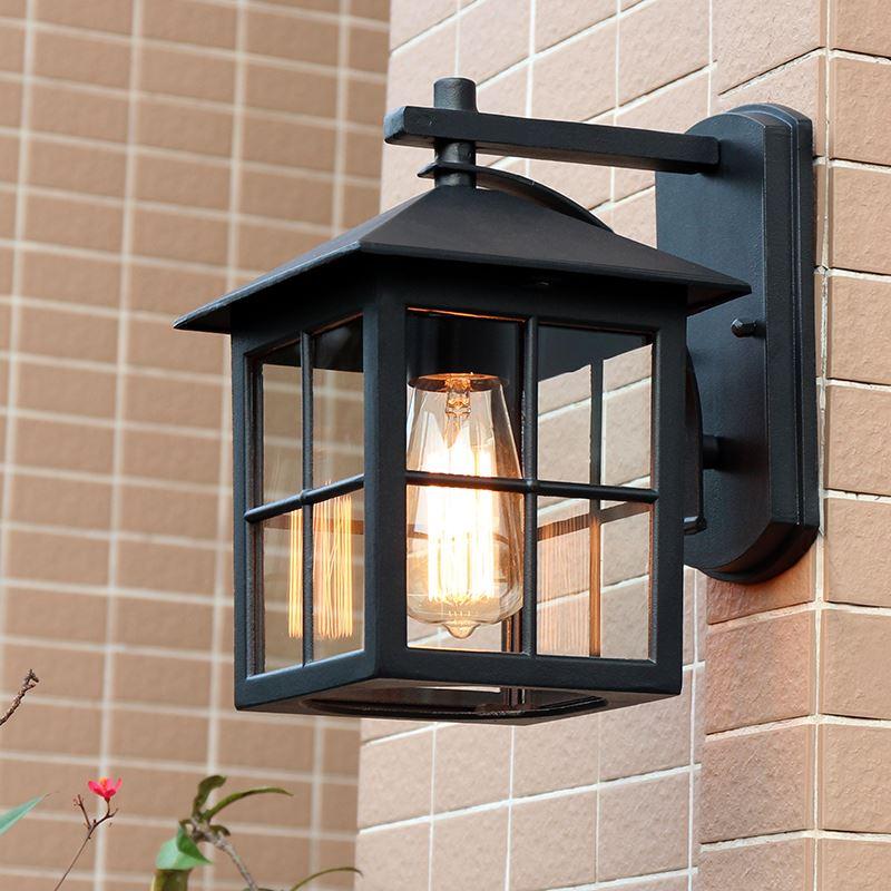 Outdoor Wall Sconce – Vintage-Style All-Metal Design, Waterproof for Gardens or Patios
