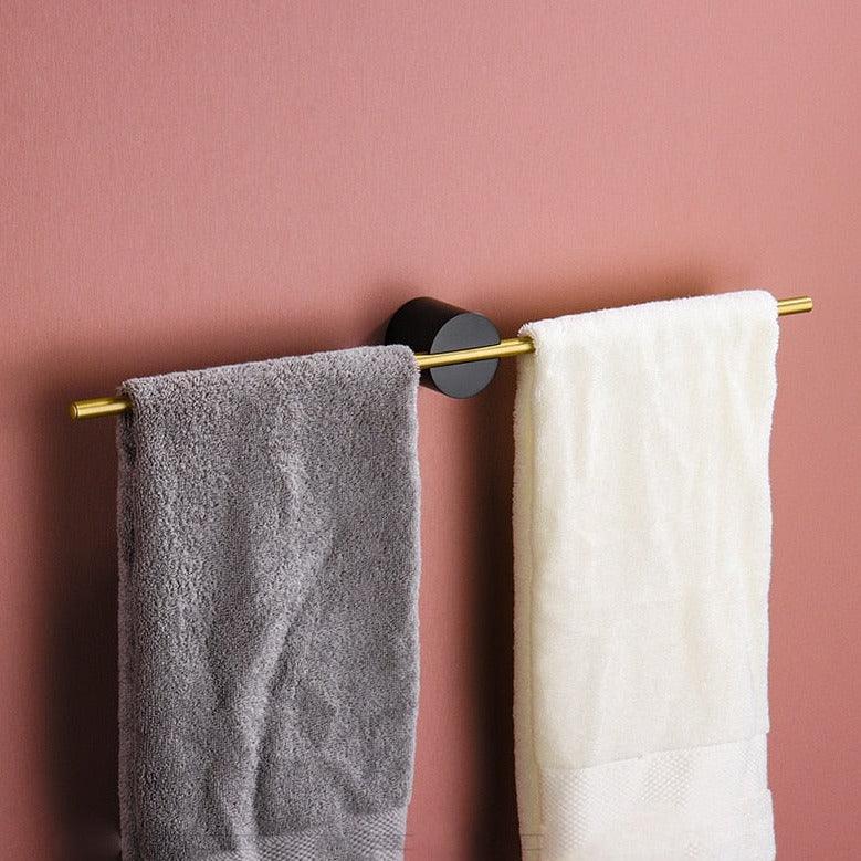 Towel Rack – Brushed Aluminum, Minimalist Design for the Bathroom or Wellness Area