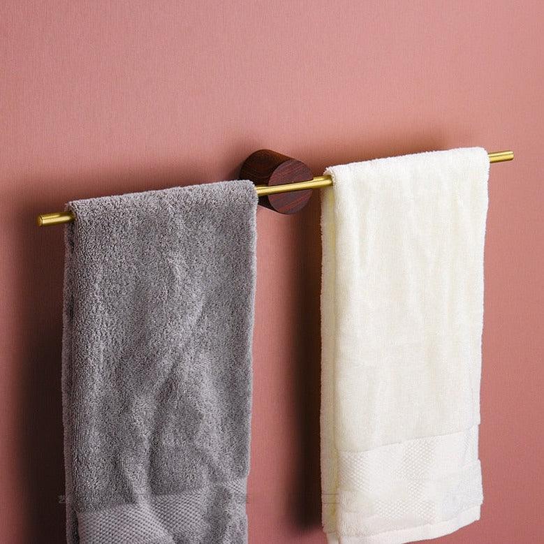 Towel Rack – Brushed Aluminum, Minimalist Design for the Bathroom or Wellness Area
