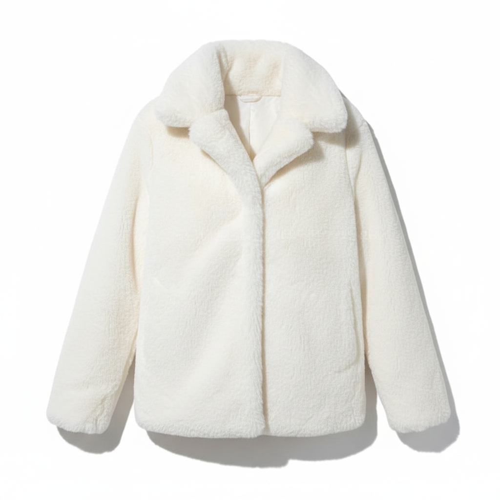 Veste Matelassée Femme à Col Fausse Fourrure