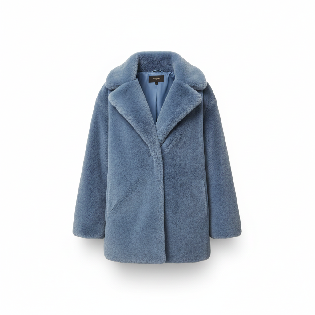 Veste Matelassée Femme à Col Fausse Fourrure