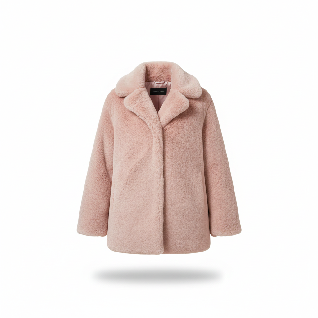 Veste Matelassée Femme à Col Fausse Fourrure