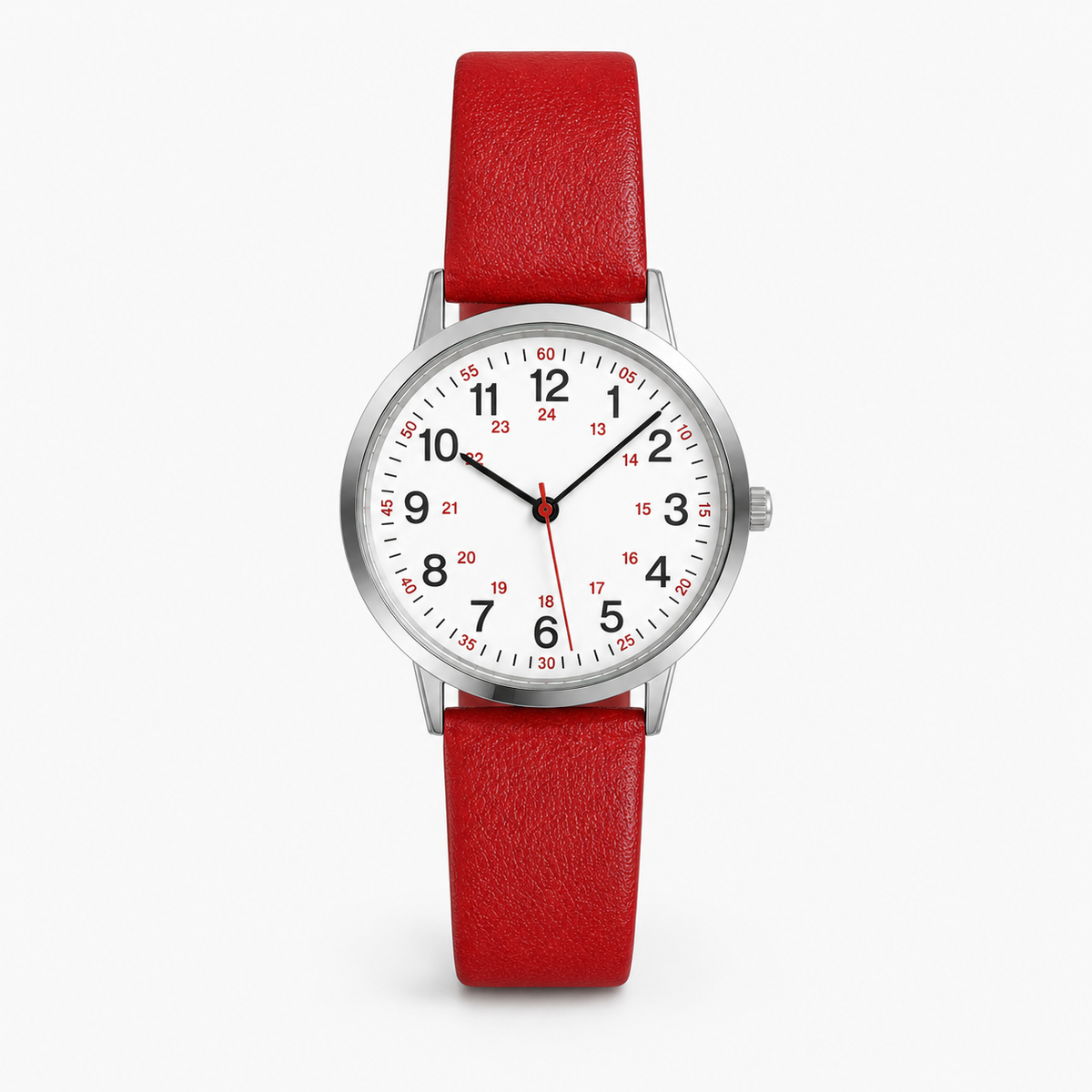 Clinical Nurse Watch – Water-Resistant with a Second Hand and Silicone Strap for Healthcare Professionals
