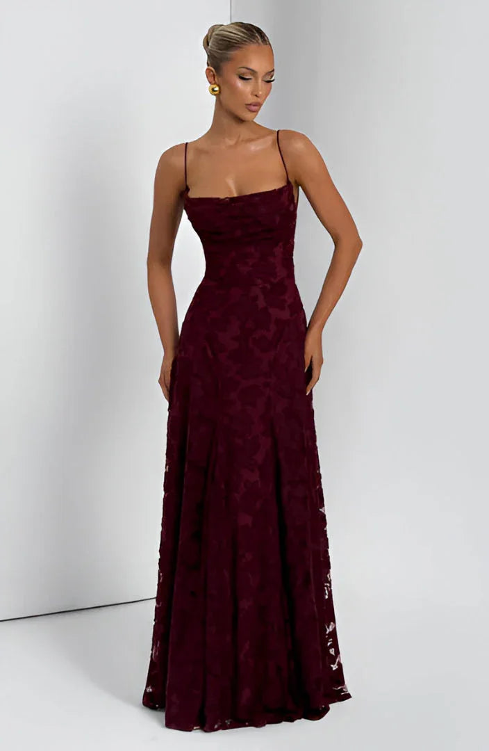 Robe Longue Femme Fleurie à Fines Bretelles