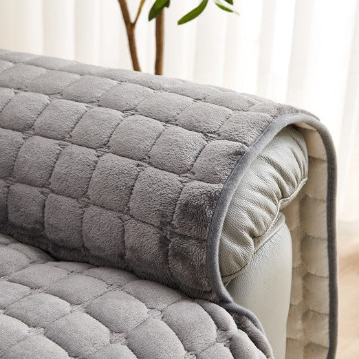 Protection souple pour fauteuil – Imperméable, gris neutre pour salon ou salle de jeux