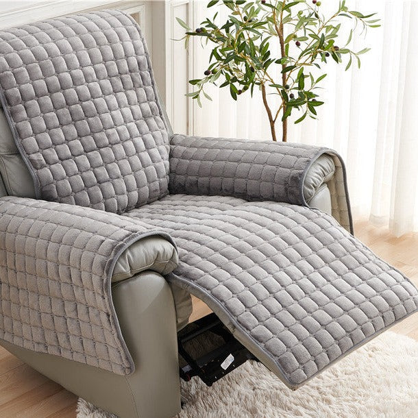 Protection souple pour fauteuil – Imperméable, gris neutre pour salon ou salle de jeux