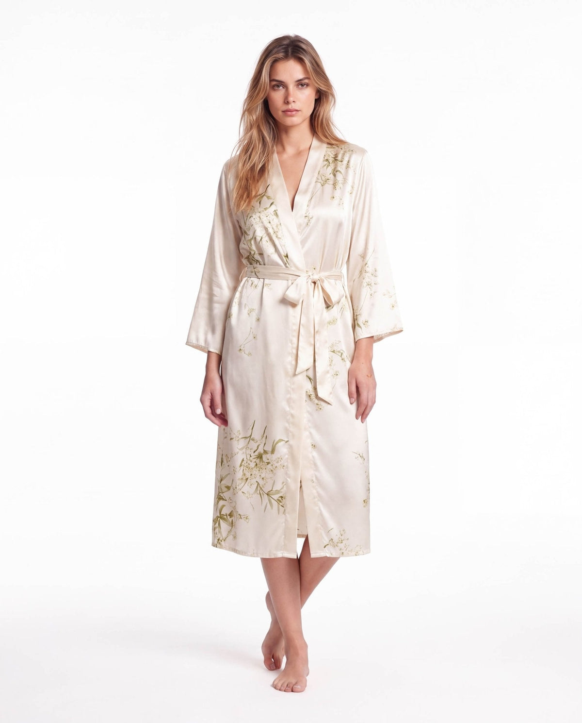 Nuisette Satin Femme Sans Manches - Robe de Nuit Soyeuse