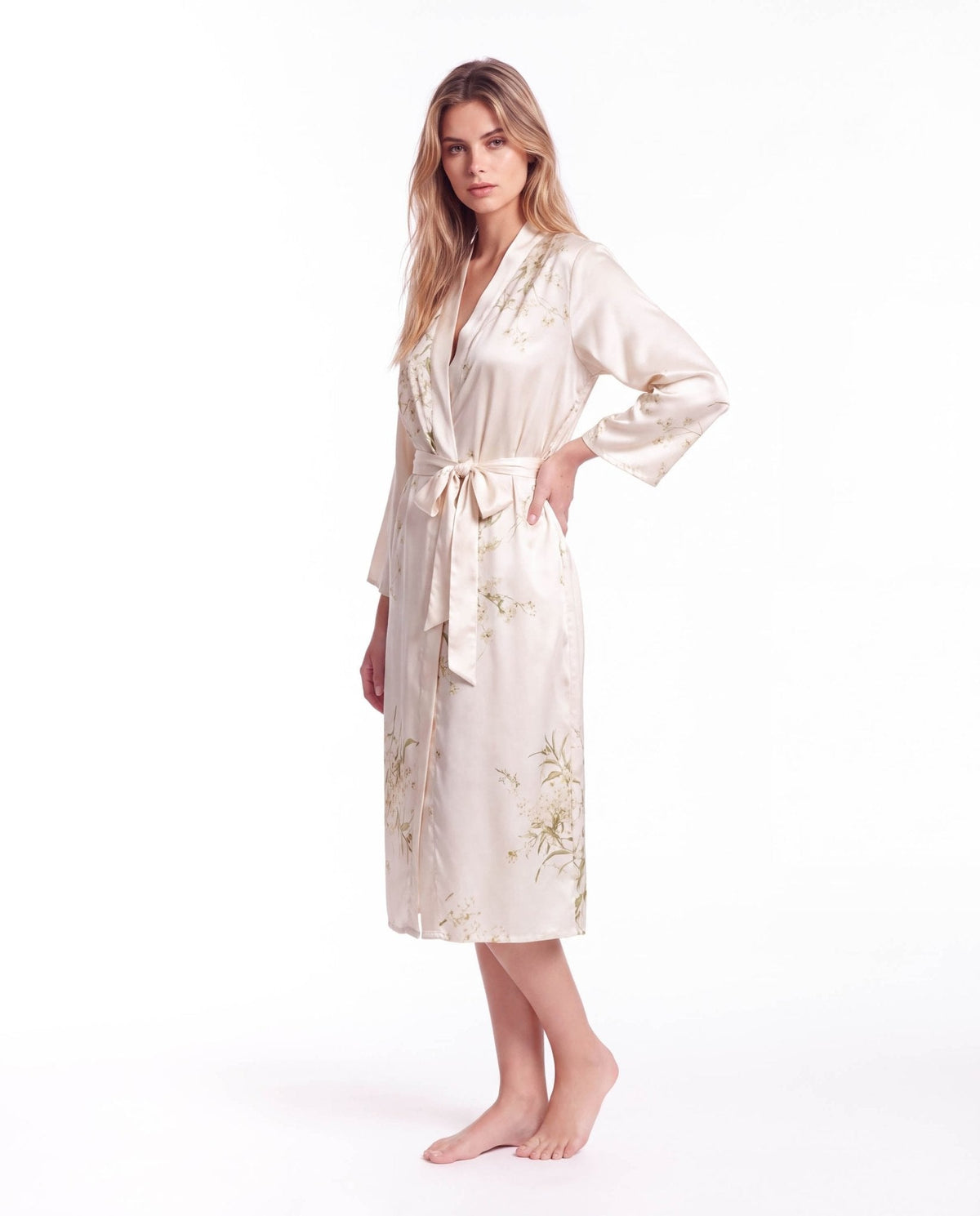 Nuisette Satin Femme Sans Manches - Robe de Nuit Soyeuse
