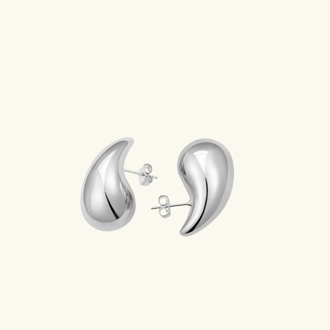 Boucles d'Oreilles Femme Goutte Plaquées Or, Acier Inoxydable