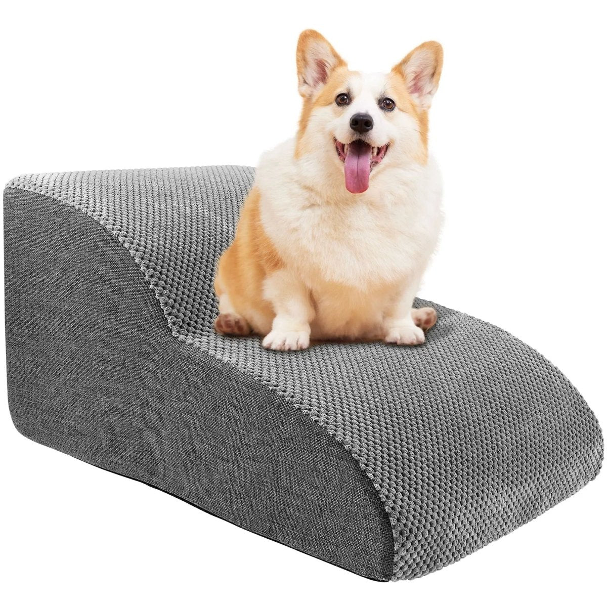 Escaleras para perros: de suave terciopelo de piña con superficie antideslizante, diseño de 2 o 3 peldaños para la cama o el sofá