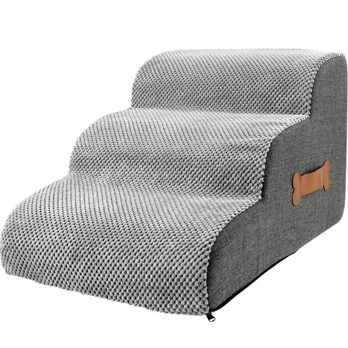 Escaleras para perros: de suave terciopelo de piña con superficie antideslizante, diseño de 2 o 3 peldaños para la cama o el sofá