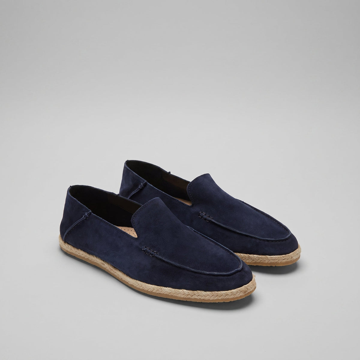 Mocassins Espadrilles Homme en Daim, Semelle Jute