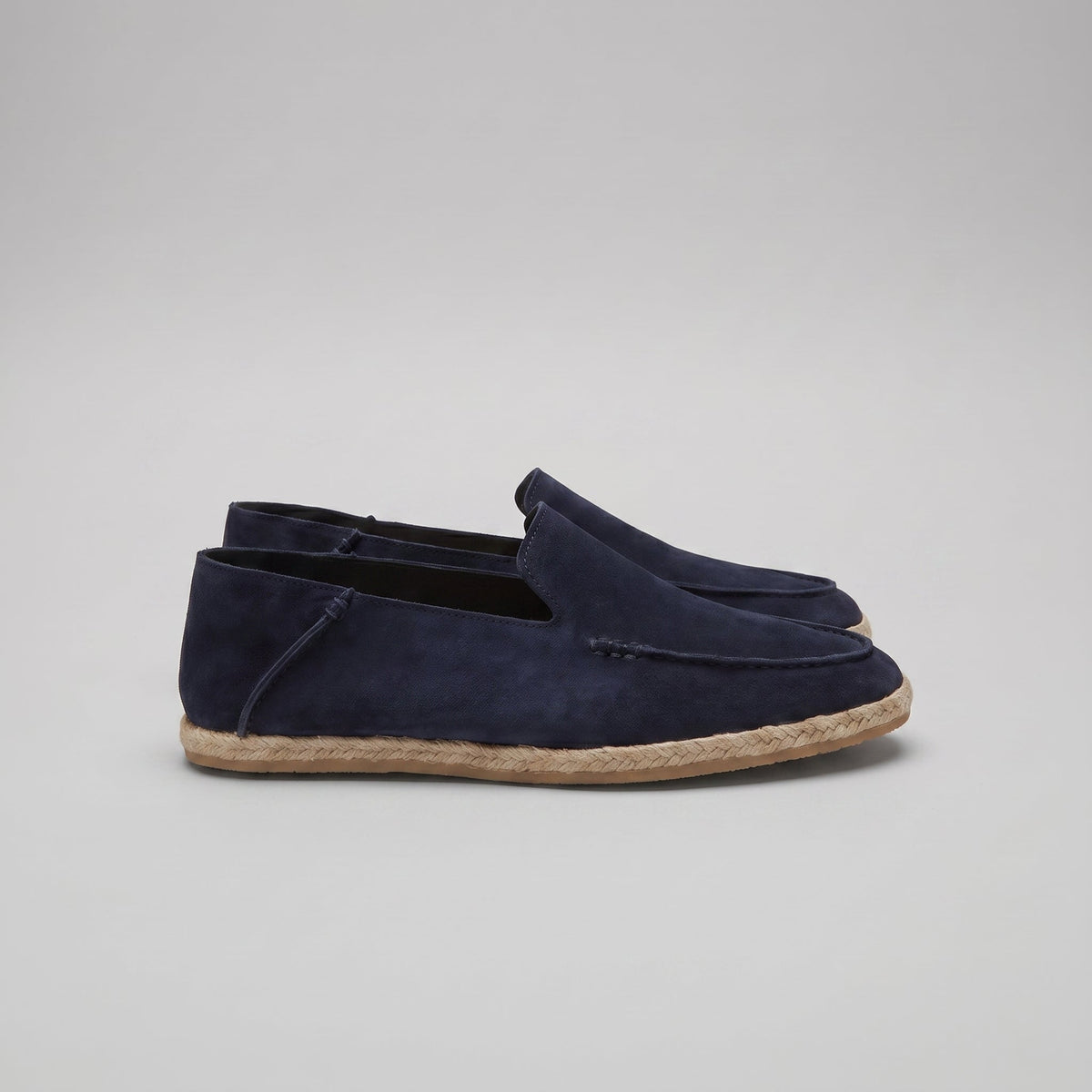 Mocassins Espadrilles Homme en Daim, Semelle Jute
