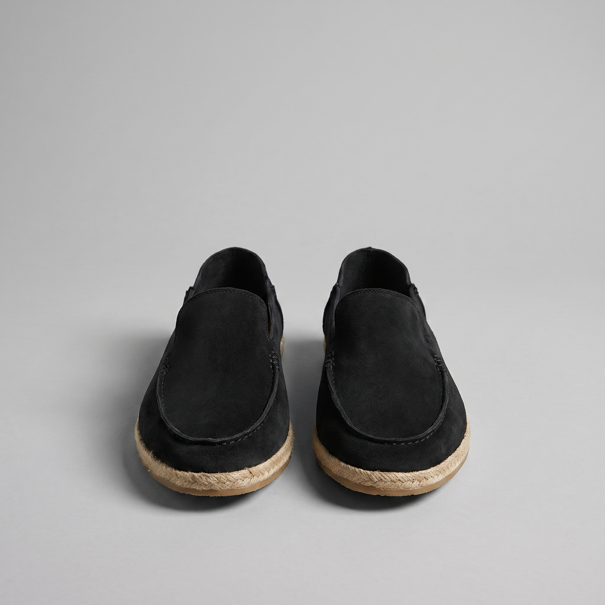 Mocassins Espadrilles Homme en Daim, Semelle Jute