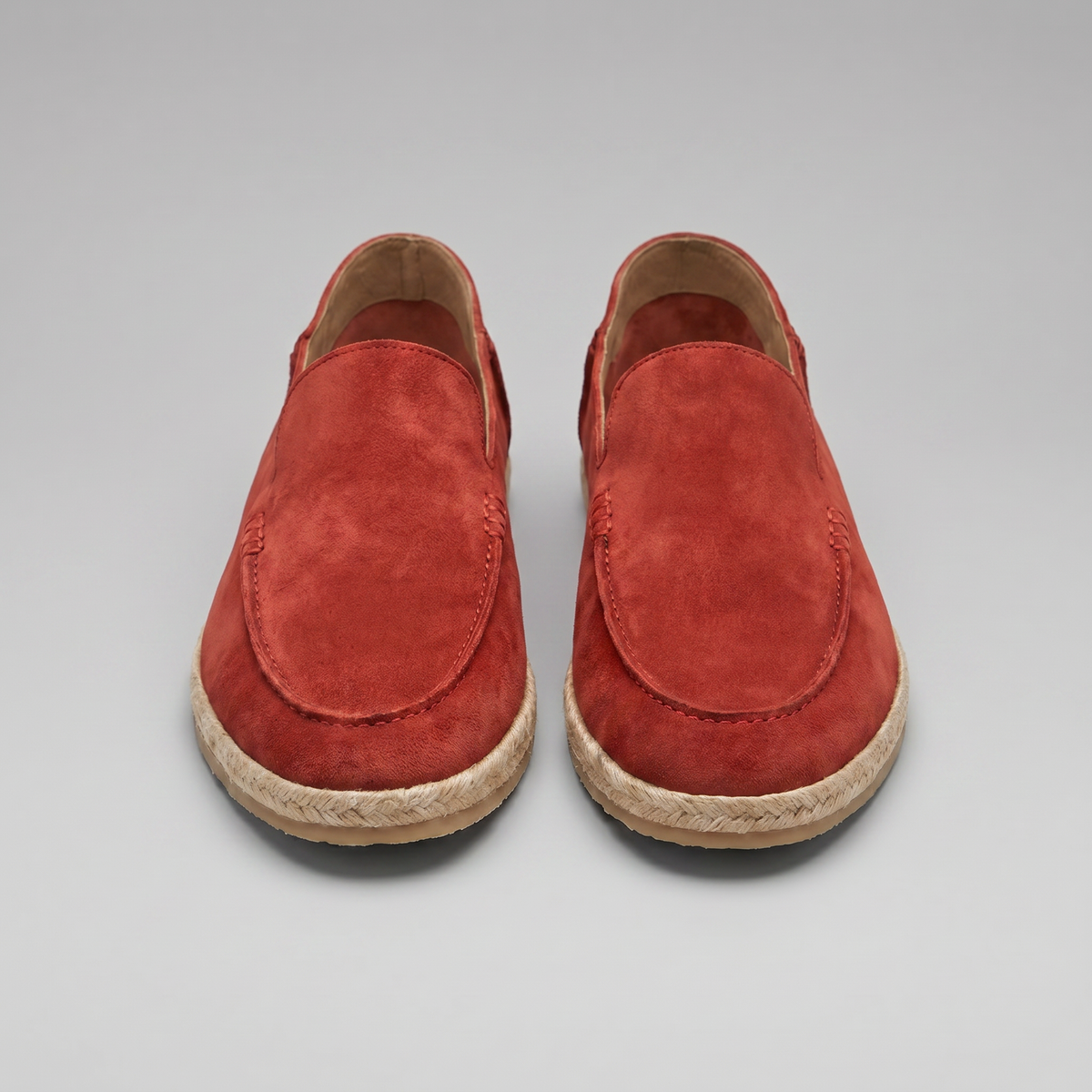 Mocassins Espadrilles Homme en Daim, Semelle Jute