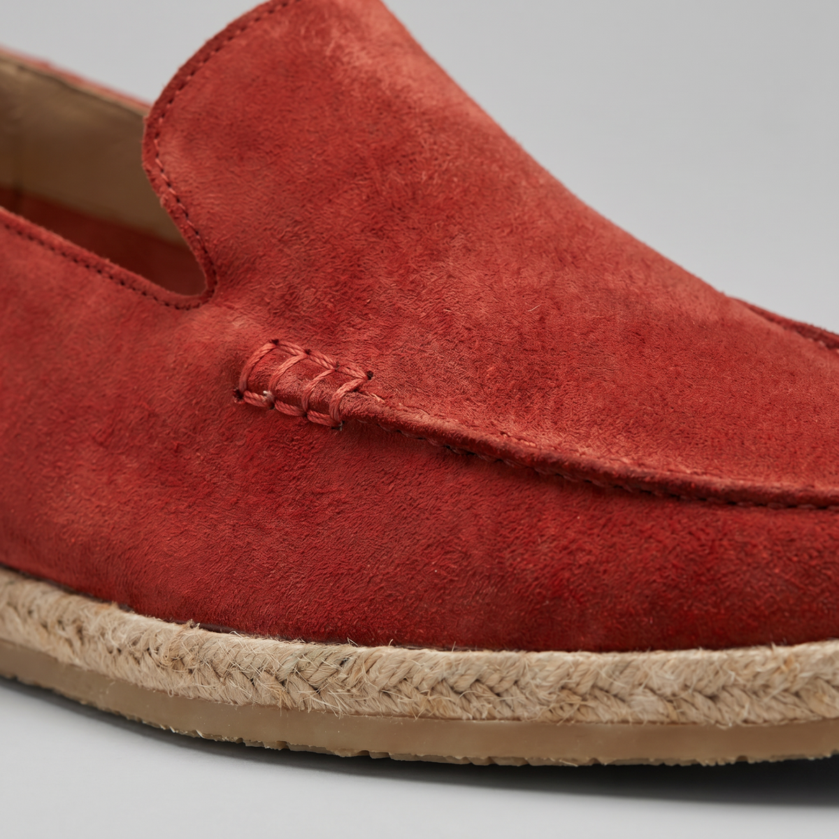 Mocassins Espadrilles Homme en Daim, Semelle Jute