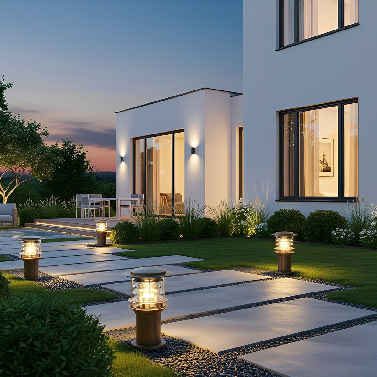 Modern Outdoor Light – Black or Bronze, Waterproof and Energy-Efficient for the Garden or Patio