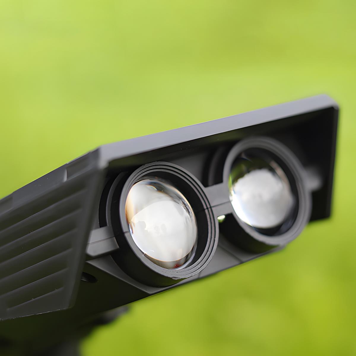 Solar Spotlight – Black, Waterproof, and Adjustable Zoom for the Garden or Patio