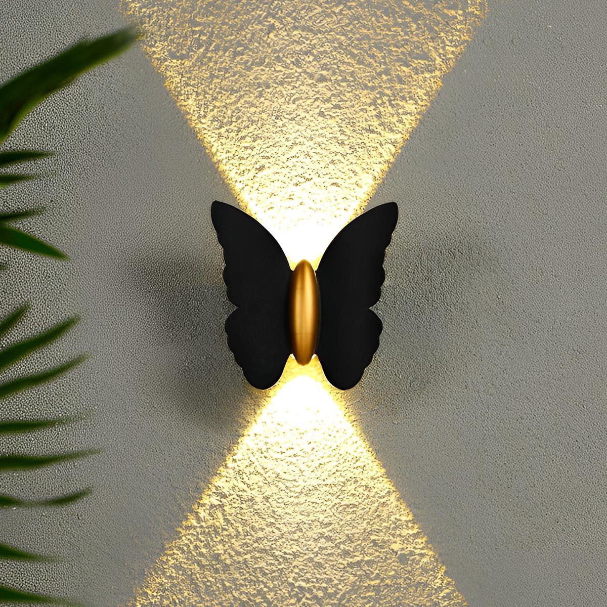 Outdoor Wall Sconce – Aluminum, Modern Animal Design in Black or White for Garden or Patio Lighting