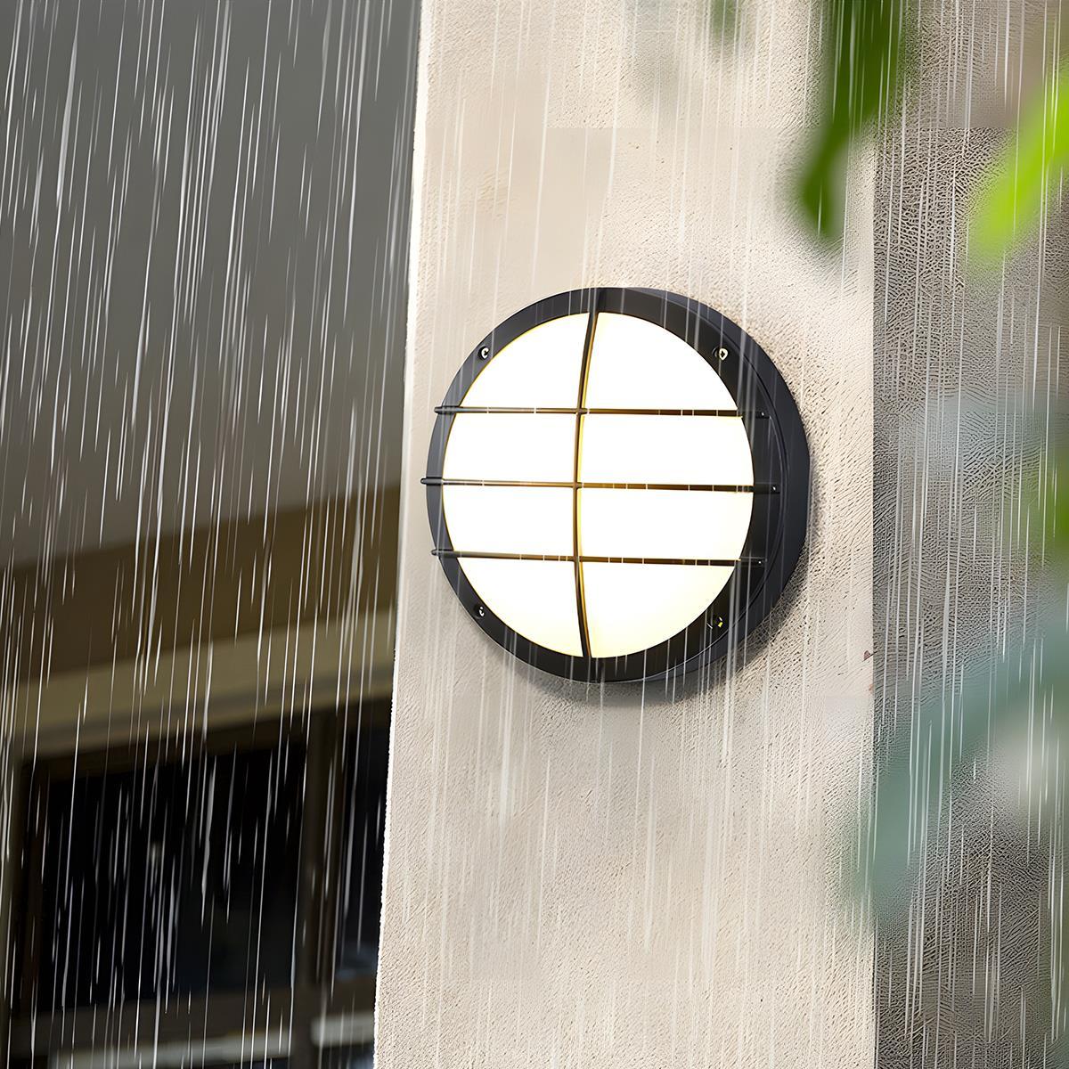Modern Outdoor Wall Sconce – Black or White, Minimalist Design for Porches, Gardens, or Patios