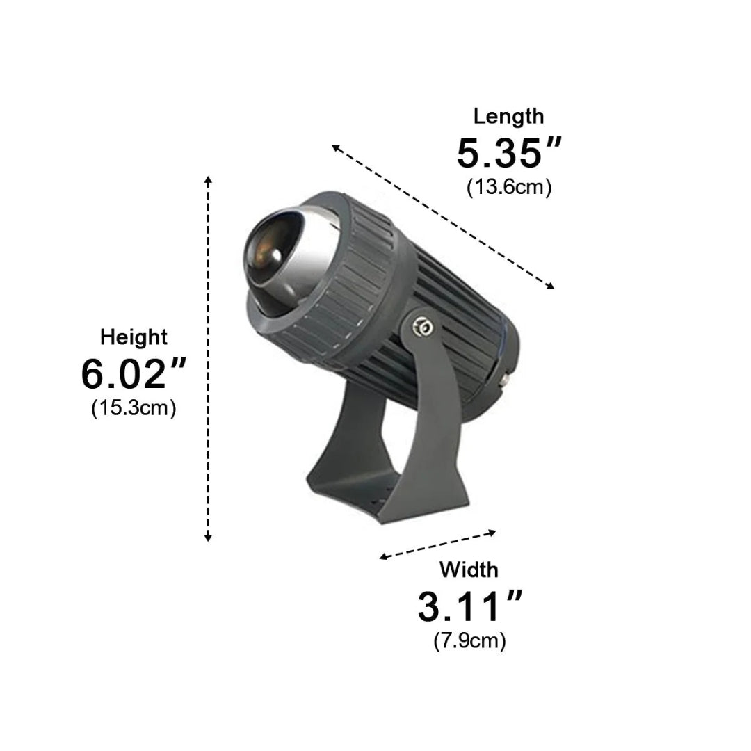 Waterproof LED Wall Sconce – Gray, Industrial Design for the Garden or Patio