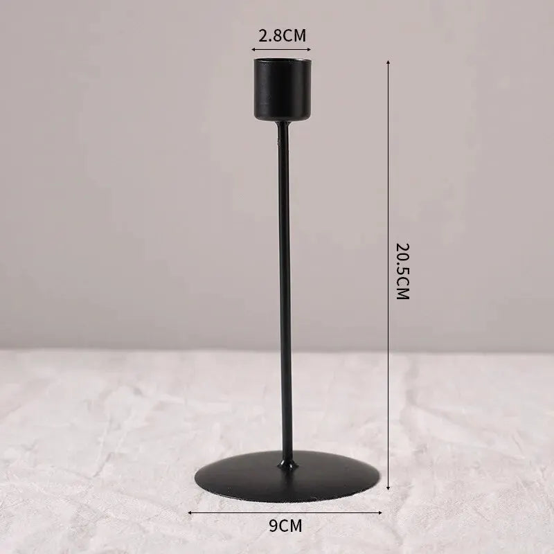 Bougeoir Décoratif Style Scandinave – Métal Doré ou Noir