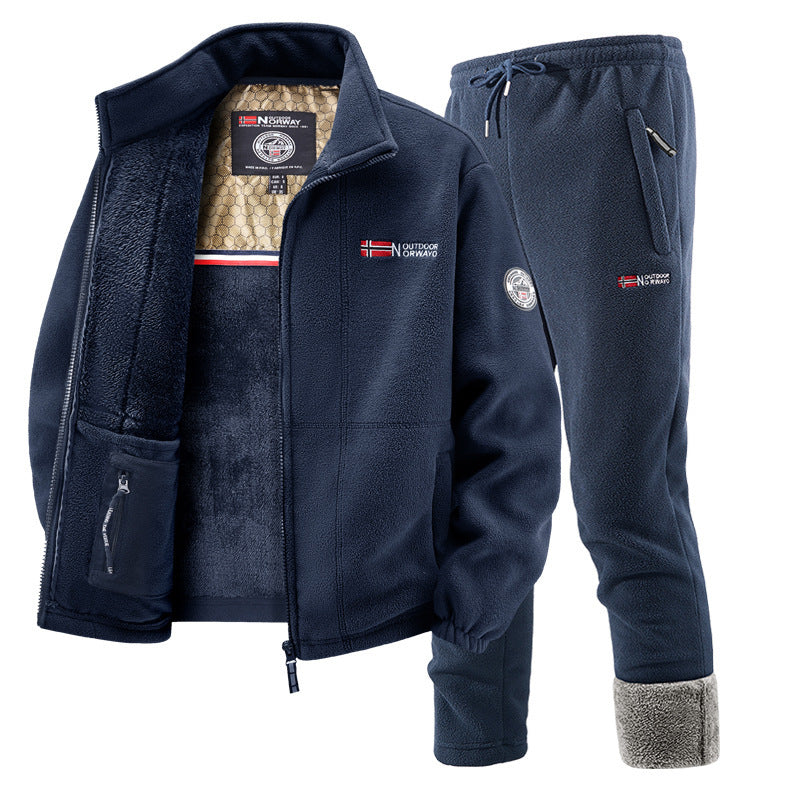 Ensemble Femme Polaire Veste et Pantalon de Jogging