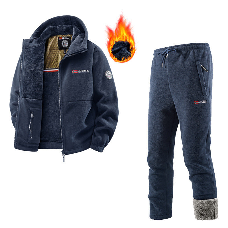Ensemble Femme Polaire Veste et Pantalon de Jogging