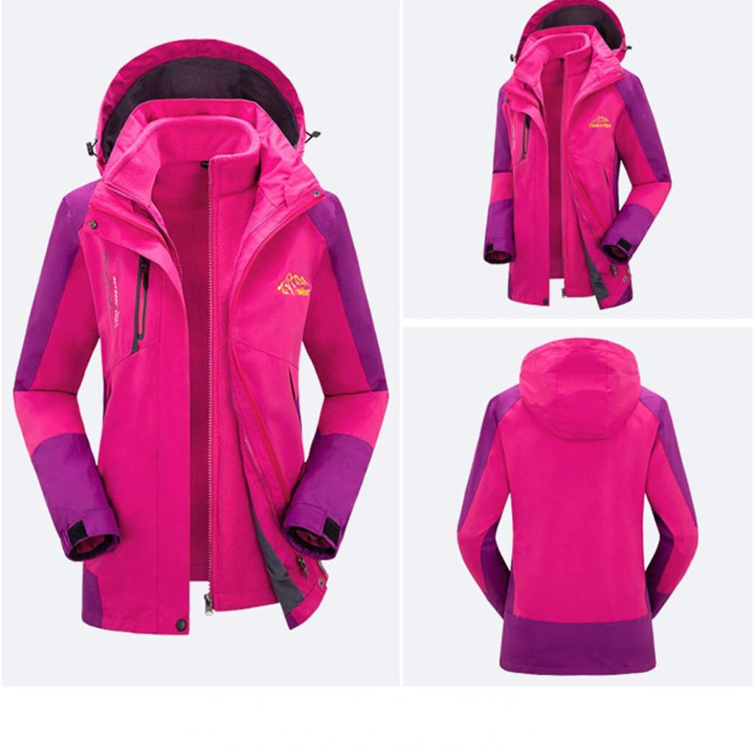 Veste Femme 3en1 Polaire Amovible Imperméable