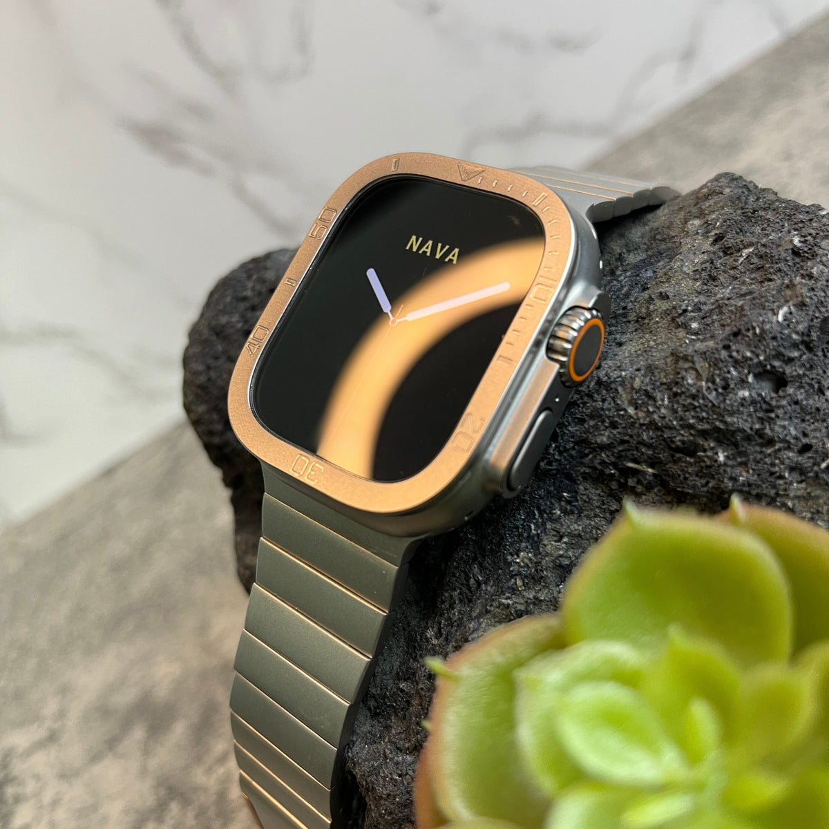 Protection d'Écran Montre Ultra 49mm Bord Métallique Style Rétro