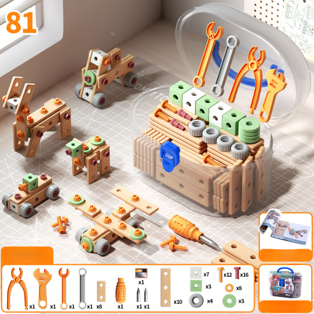 Coffret d'outils de construction, version 81 pièces