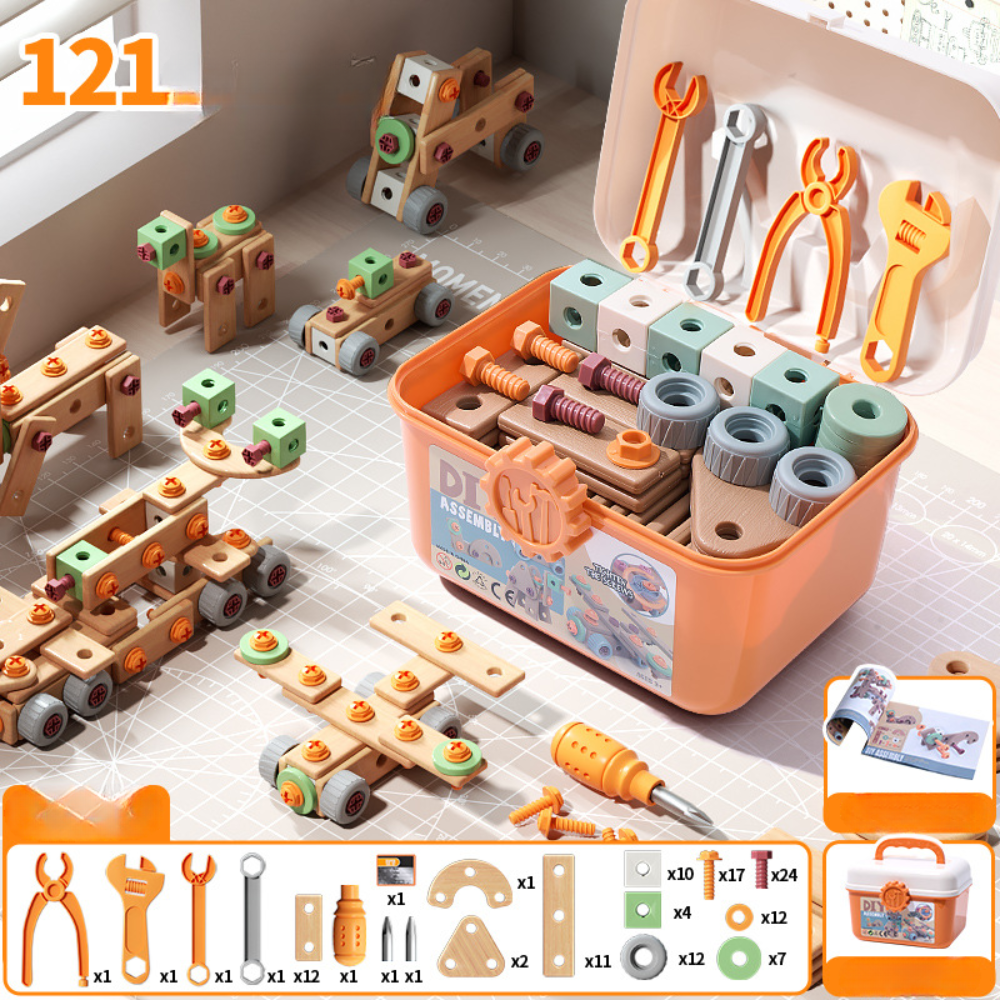 Coffret d'outils de construction, version 121 pièces