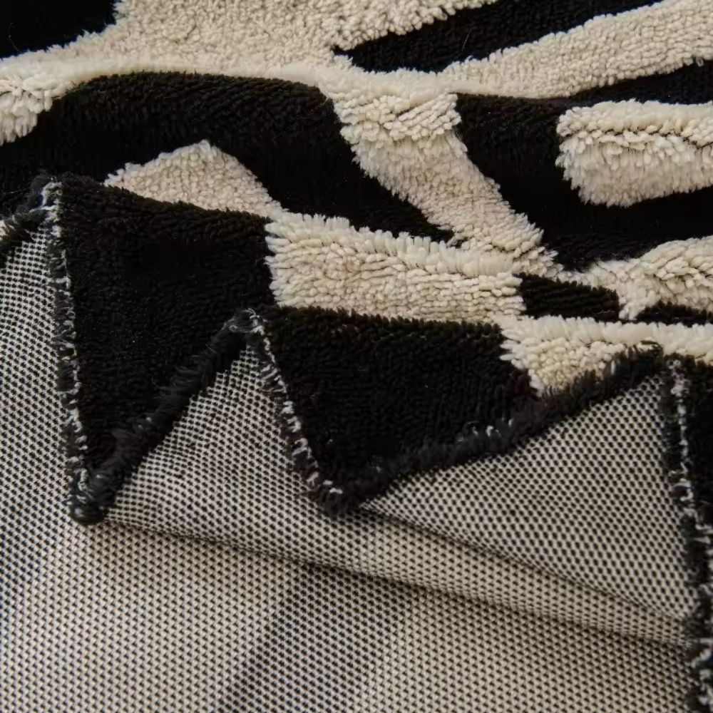 Housse de canapé – Microfibre, motif labyrinthique moderne pour salon ou espaces cosy