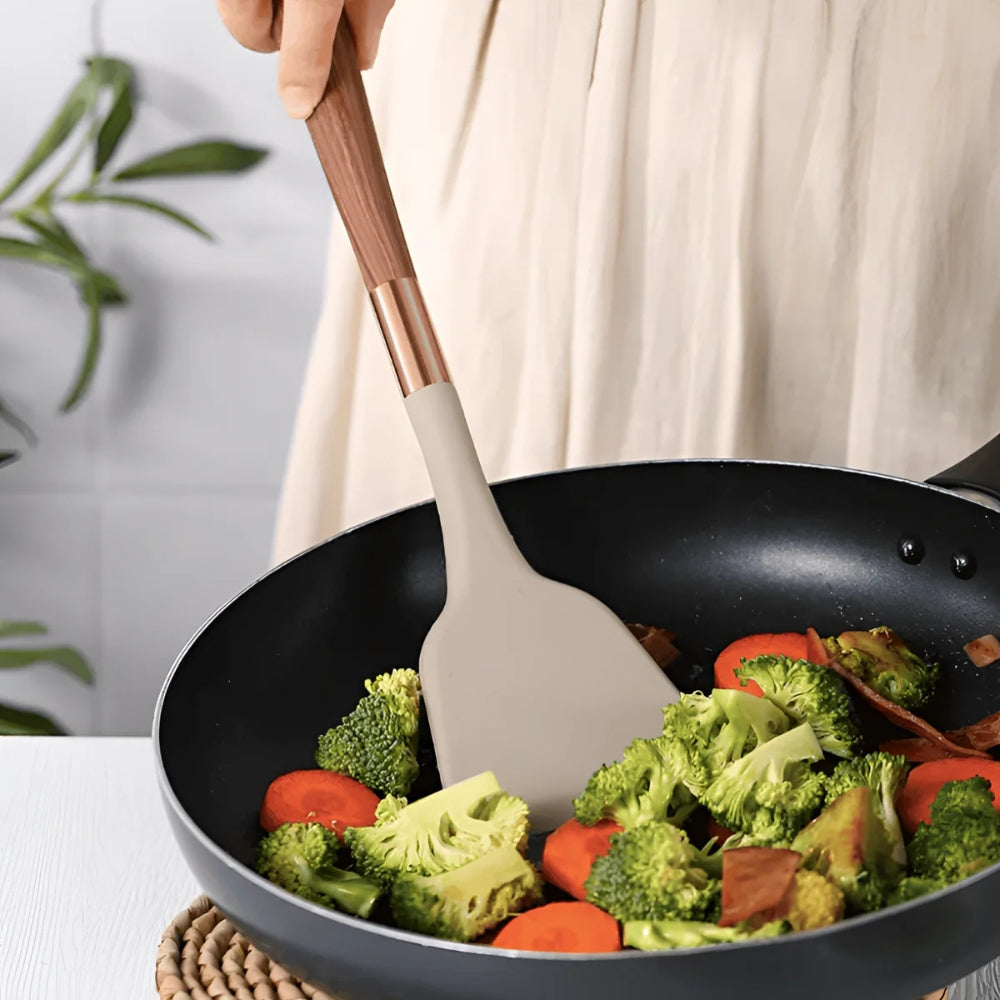 Silicone Kitchen Utensil Set – 10-Piece, Heat-Resistant and Ergonomic for the Modern Kitchen