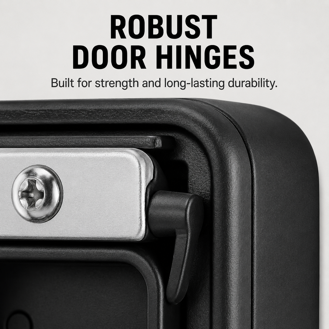 Outdoor Key Box – Weather-resistant metal, compact design for wall mounting in the garden or outdoor area