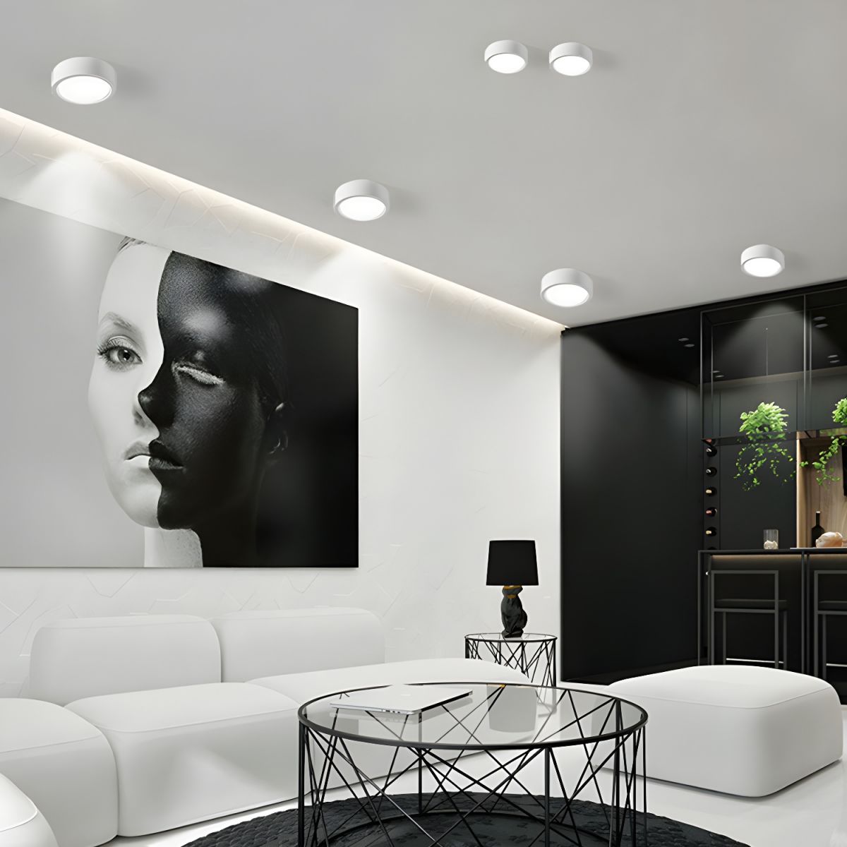 Plafonnier LED Minimaliste Encastré - Plusieurs Diamètres