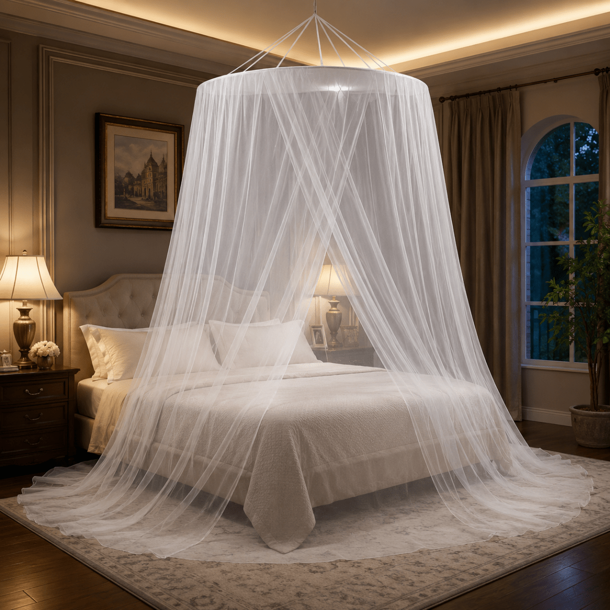 Foldable Mosquito Net – Transparent, Breathable Design for the Bedroom or Camping