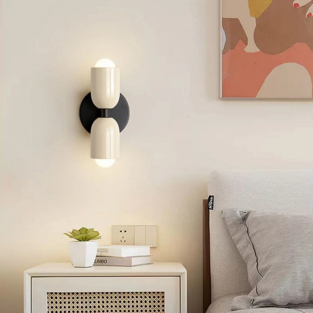 Applique Murale LED Moderne à Double Tête en Acier Inoxydable