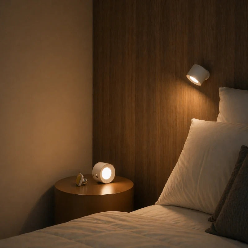 Lampe Murale Sans Fil Rechargeable à LED 360° Magnétique
