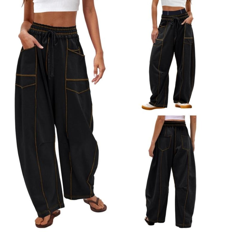 Survêtement Homme Pantalon Jogging Coupe Ample Taille Haute